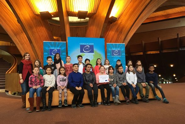 Read more about the article Die 4. Klassen zu Besuch im Europarat
